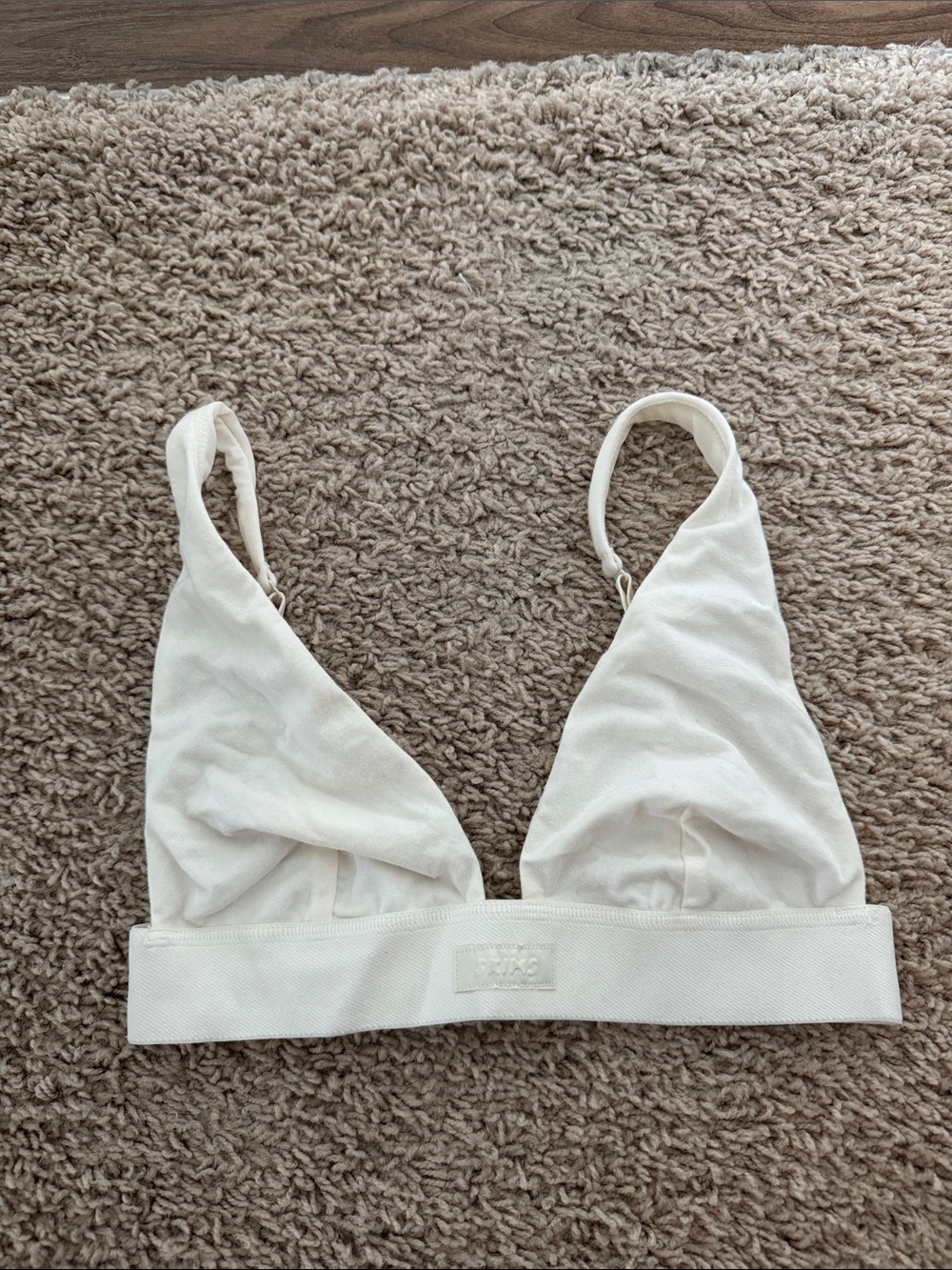Skims Cream Triangle Bralette